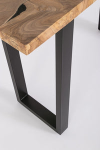 Consolle Teak Marrone Industriale da Interno 120x40 - MIRANDA