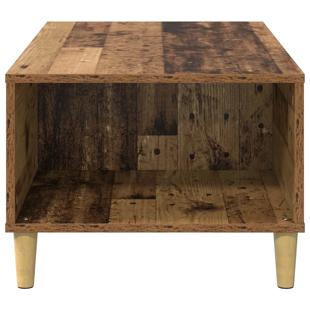 Tavolino da salotto con cassetto Legno vecchio 90 x 50 x 35 cm