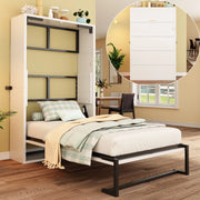 Letto a Ribalta Murphy con Struttura in Metallo e Legno 90x200 ¨C Xylo ¨C Bianco