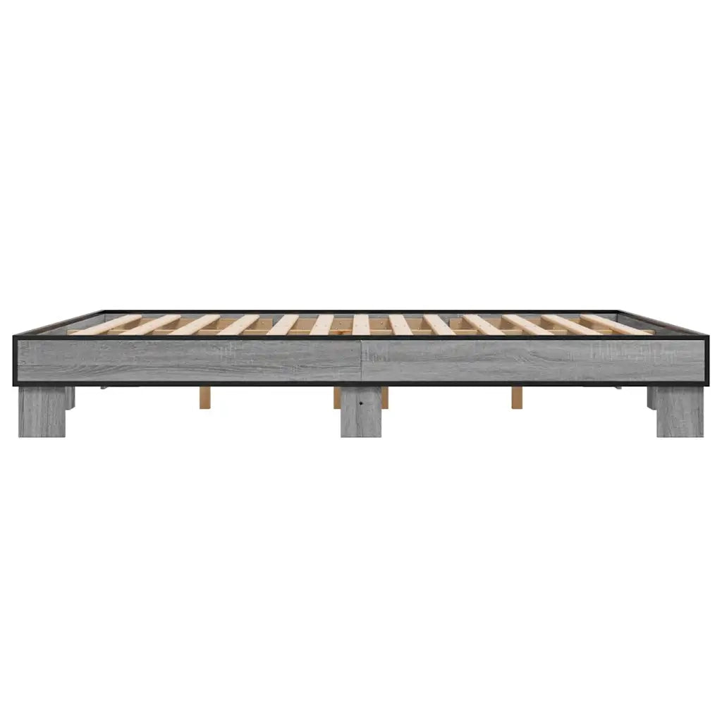Giroletto Grigio Sonoma 200x200 cm in Legno Multistrato Metallo 3280220