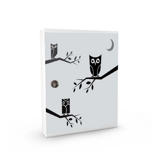 ALUBOX MIA Portachiavi Da Parete Personalizzato 16 Ganci Appendi Chiavi A Muro Da Interno 35,6X26,5X12 Cm Portachiavi Da Muro Interno Esterno Protetto Made In Italy COLORE: GUFETTI