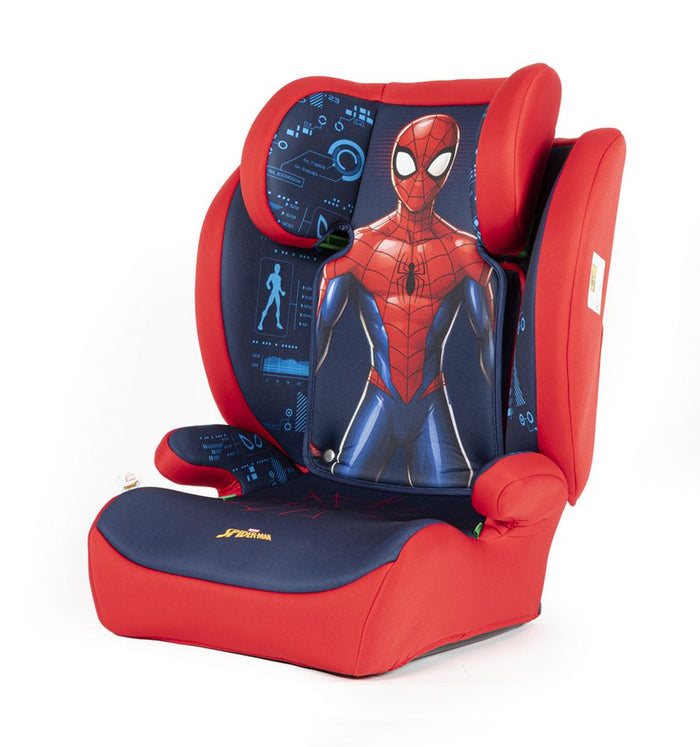 Seggiolino auto Spiderman per bambini con altezza da 100 a 150 cm