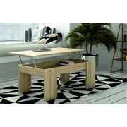 TAVOLO BASSO ANDREA 100X50XH42,5CM LARICE BIANCO
