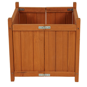 Fioriera Legno Pieghevole Vaso Fiori Piante Giardino Salvaspazio 38x38x35cm