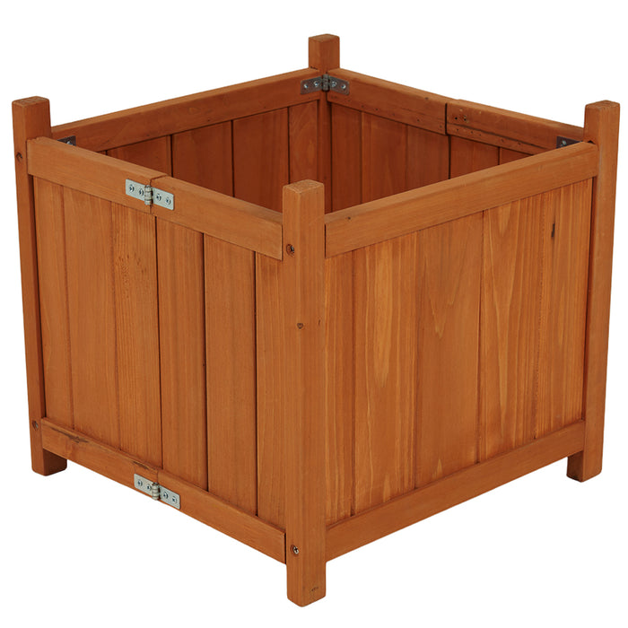 Fioriera Legno Pieghevole Vaso Fiori Piante Giardino Salvaspazio 38x38x35cm