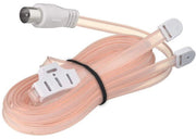 Radio Digitale Antenna a Doppio Polso - Antenna FM per Interno - Antenna per Casa - Ricevitore Stereo - Segnale Migliorato - Materiale Puro Rame