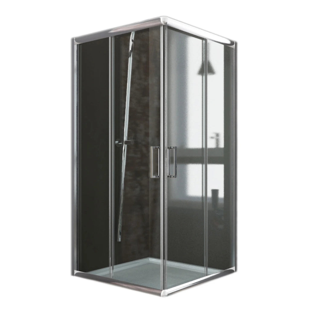 Box Doccia Quadrato 90x90 H185 Trasparente 6mm mod. Alabama