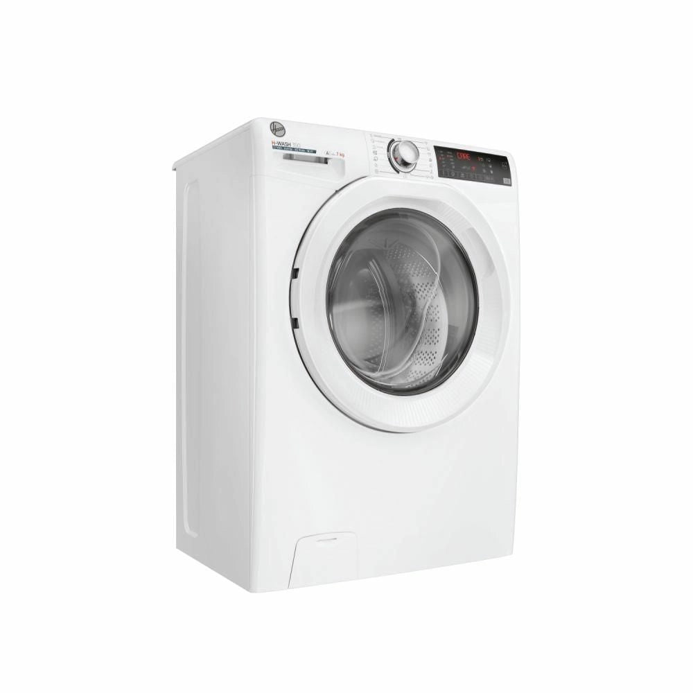 Hoover H-WASH 350 Lavatrice Slim 7kg, Classe A-10%, 1400 giri, Bianco, H3WP4474TAM6/1-S