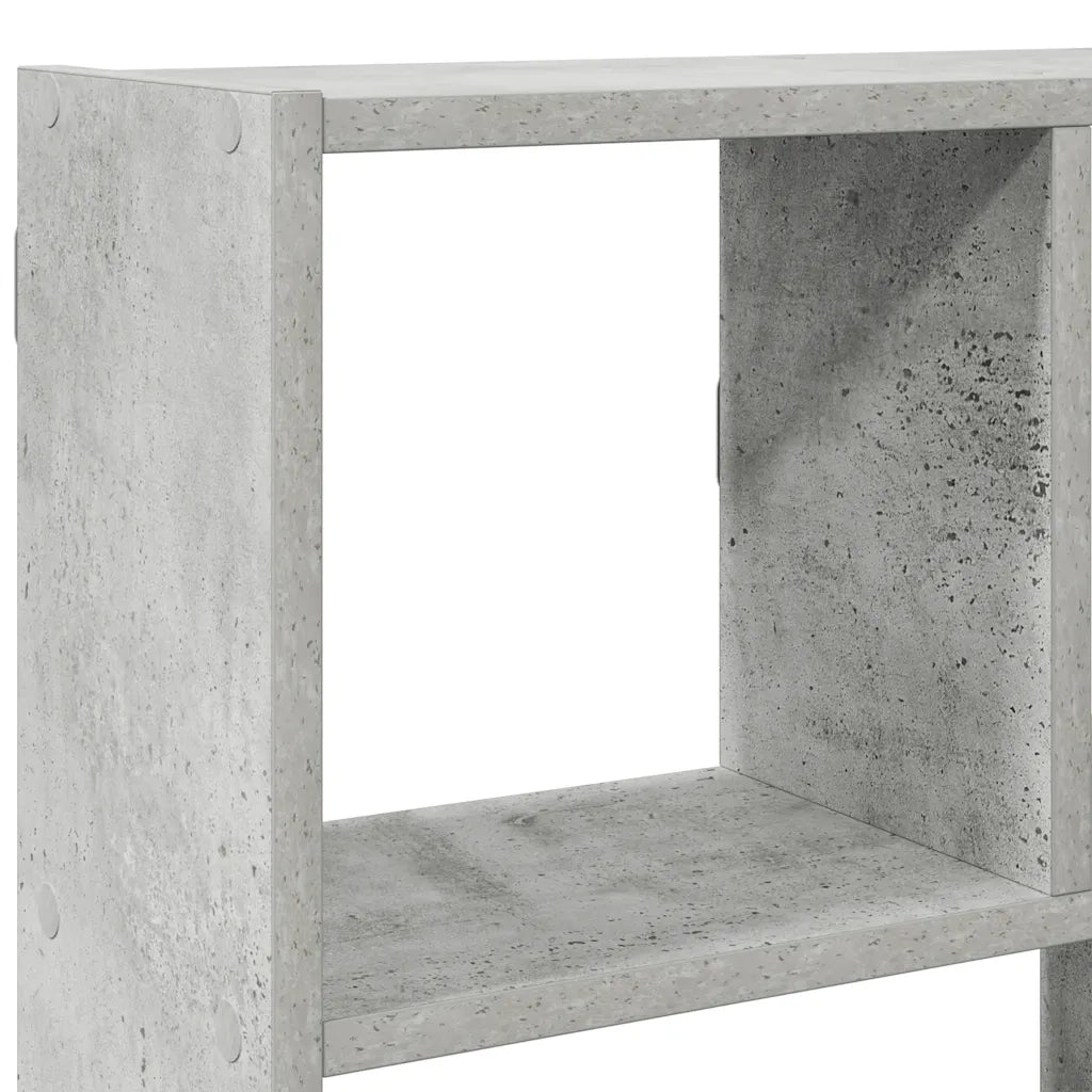 Mensola a Cubo da Muro 12 Scomparti Truciolato Grigio Cemento