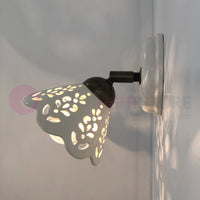 VOLTERRA Mini Applique Spot Orientabile Ceramica Rustica Country