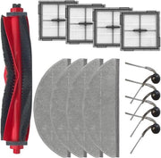 Accessori di sostituzione per aspirapolvere robot 13 pezzi - 1 set di setole principali, 4 setole laterali, 4 filtri HEPA, 4 dischi aspirapolvere