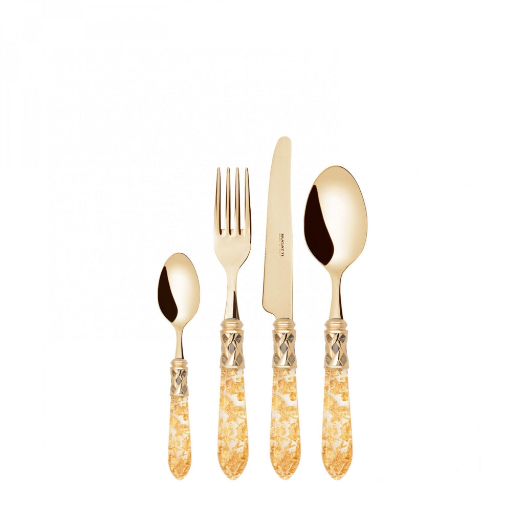 ALADDIN Gold, Posate Set 24 pz, Scatola Compact, Casa Bugatti