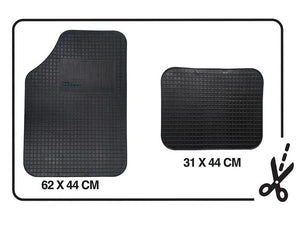 MAURY'S SET TAPPETI AUTO BASIC UNIVERSALI SAGOMABILI 4PZ IN P