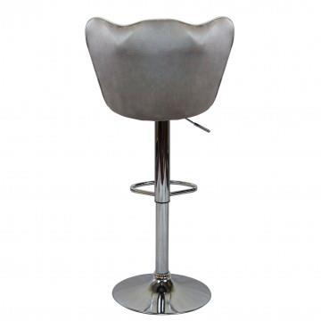 SGABELLO ERIC STRUTTURA IN METALLO E SEDUTA IN VELLUTO TORTORA 51X49X101H CM OKX