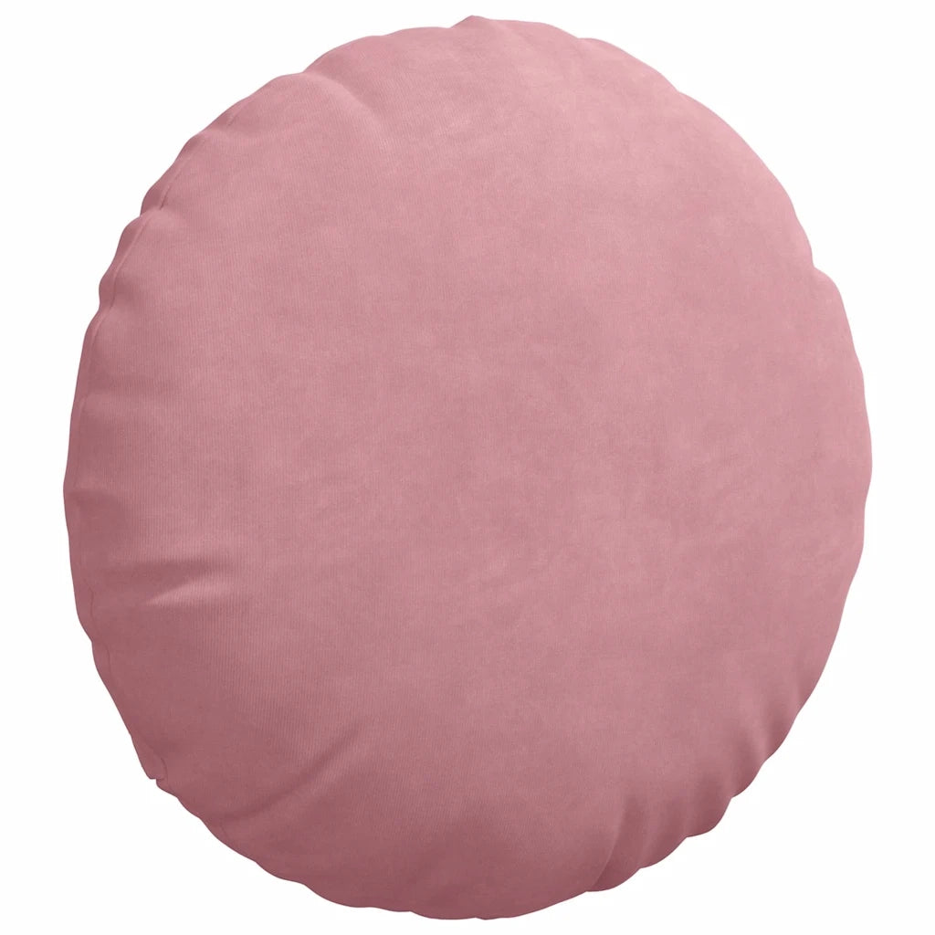 Cuscini per Seduta 2 pcs Rosa Ø 40 x 13 cm Velluto