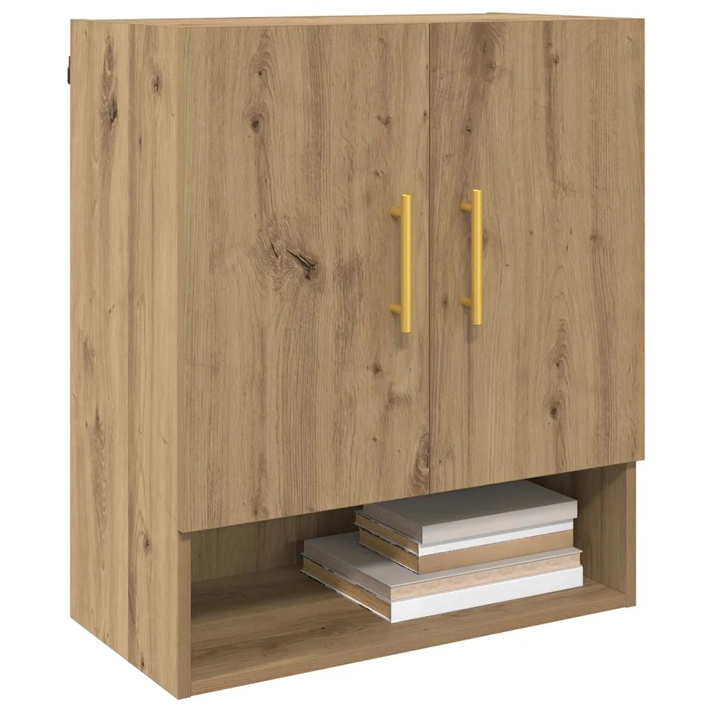 Armadietto a Muro | Mobile a Parete rovere artigianale 60 x 31 x 70 cm