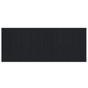 Tappeto del soggiorno | Tappeto Rettangolare Nero 80x200 cm in Bamb¨´