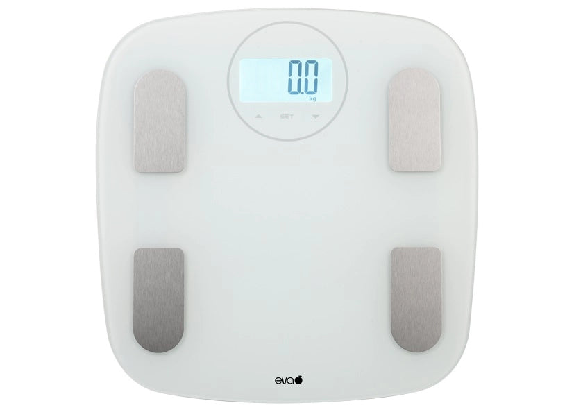 Bilancia Pesapersone da Bagno Digitale Body Fat Bianca 180 kg 100 gr