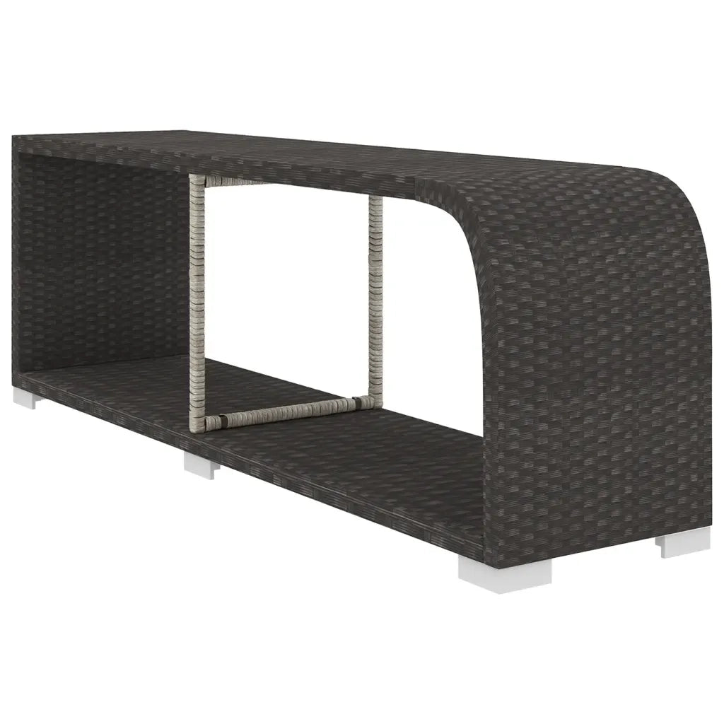 Set Divani da Giardino 8 pz con Cuscini in Polyrattan Nero 48316