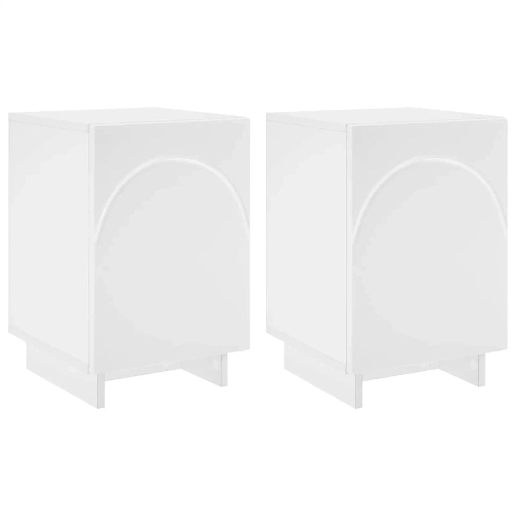 Armadio da Notte 2 pcs Bianco 33,5 x 34,5 x 50 cm 8011406