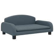 Lettino per Cani Grigio Scuro 70x45x30 cm in Tessuto CFW2253979