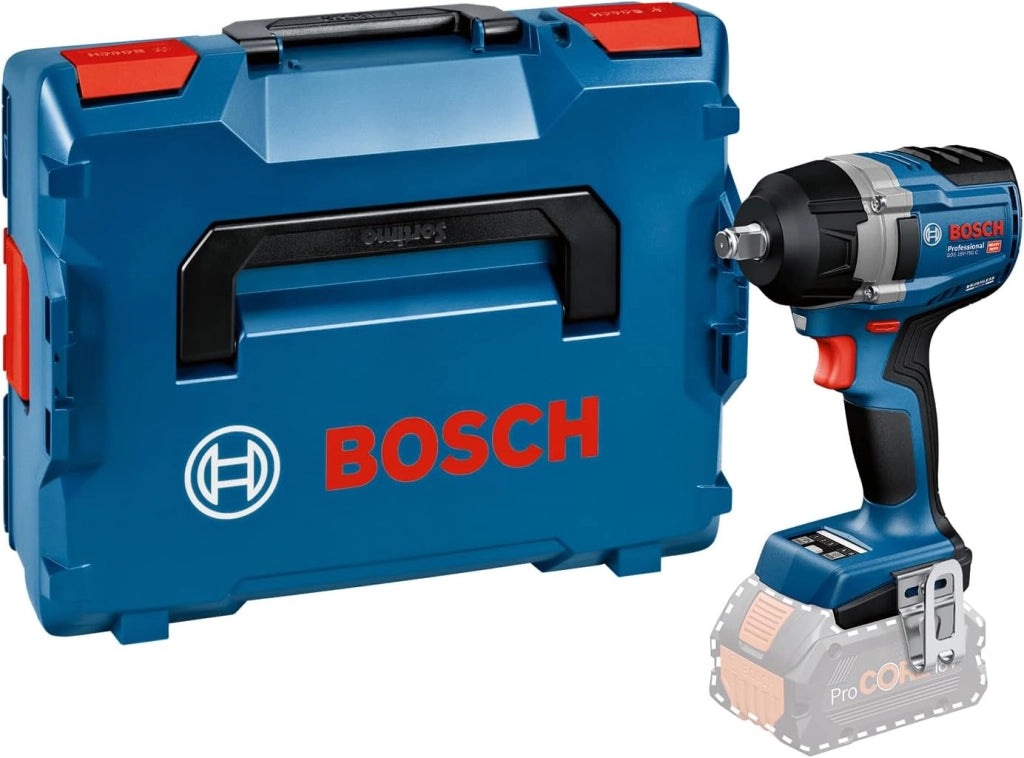 Bosch Professional 18V System Avvitatore a massa battente a batteria GDS 18V-750 C (incl. 2 batterie 5.0 Ah, caricabatteria GAL 18V-40, L-BOXX)