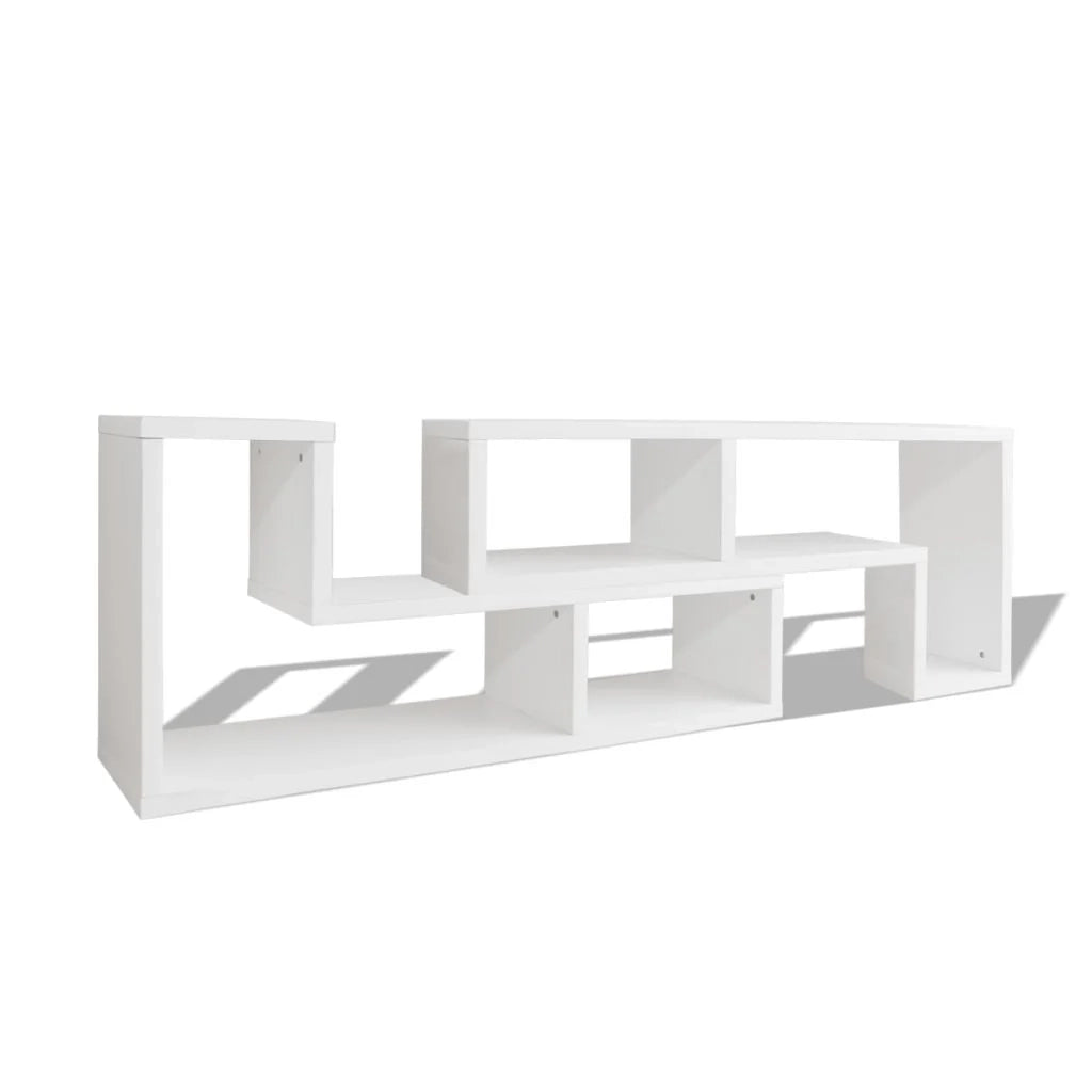 Mobile porta TV/credenza/contenitore doppio a L bianco 2502187