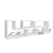 Mobile porta TV/credenza/contenitore doppio a L bianco 2502187
