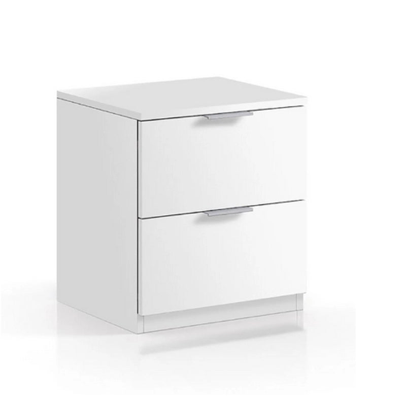 KIT COMODINO 2 CASSETTI CM. 46X38X34 ROVERE O BIANCO