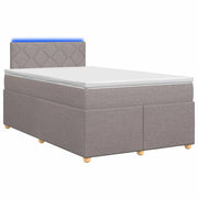 Letto box spring con materasso Tortora 120 x 190 cm Tessuto 3452384