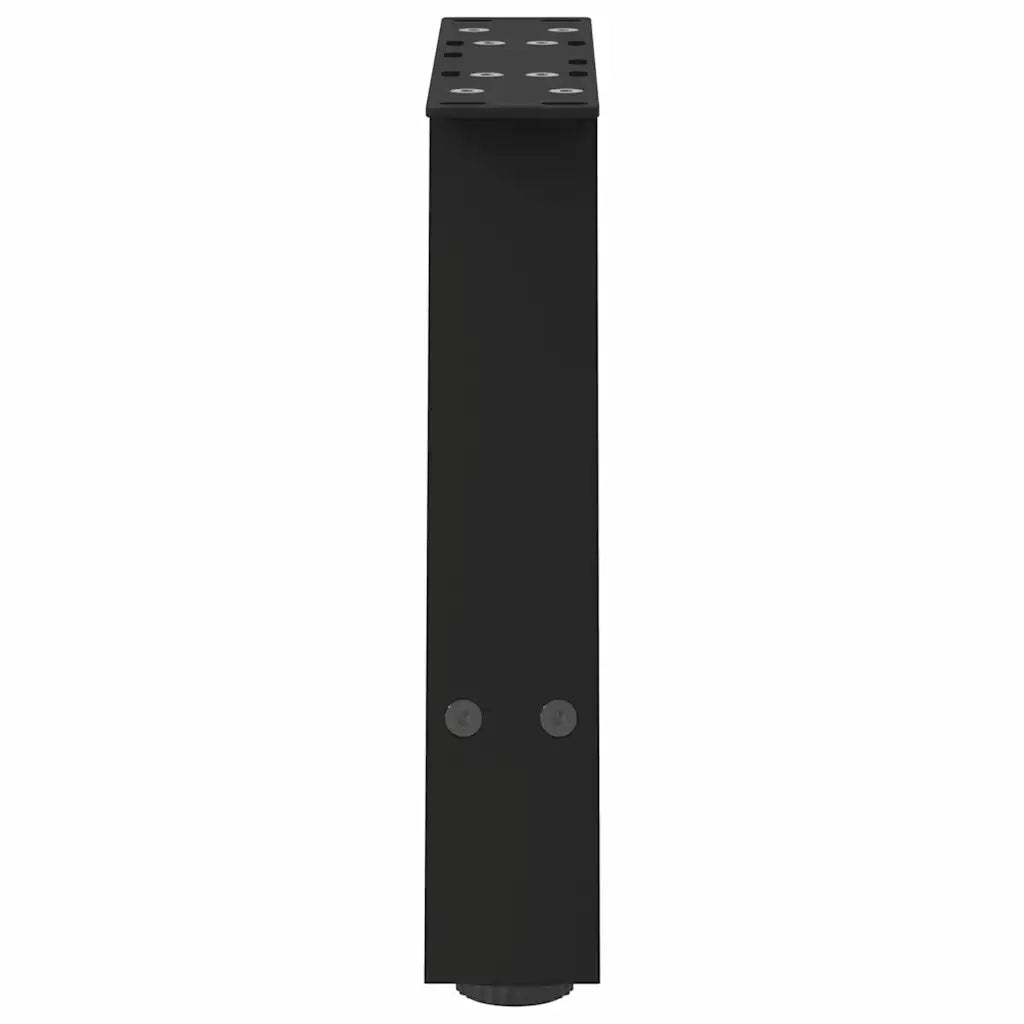 Gambe per Tavolino da Caff¨¨ a Forma di A 2 pz | Piede del tavolo Nere 50x(30-31) cm Acciaio