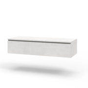 Base con top 1 cassetto ASTRA L.120 P.45 H.27 cm colore bianco pietra