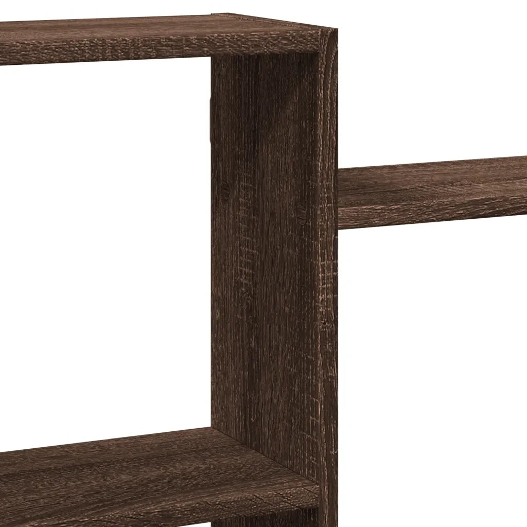 vidaXL Scaffale a Parete Rovere Marrone 159x18x65 cm in Truciolato