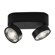 Applique/Plafoniera LED serie HOLE 13W 3000K CRI90 Total Nero - Illuminazione Interni Alta Efficienza - Rossini Illuminazione