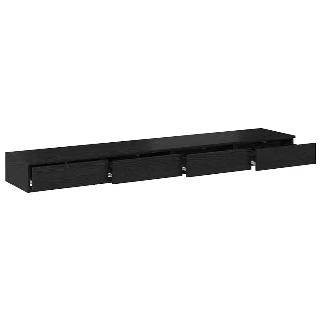 Cassetti per letto Rovere Nero 200 x 36,5 x 16,5 cm