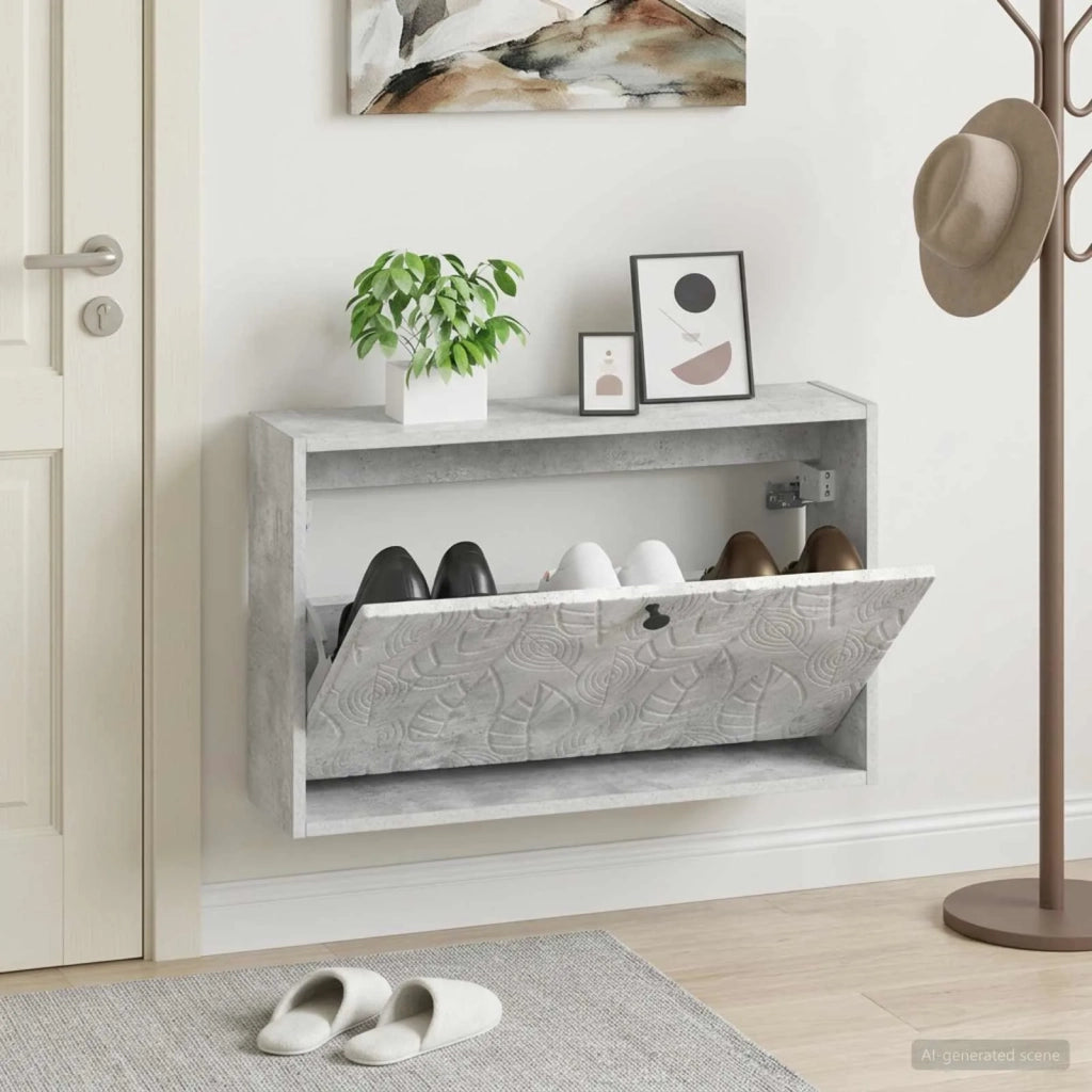 Mobiletto per Scarpe da Muro DELFT 71 x 17 x 43 cm 897068