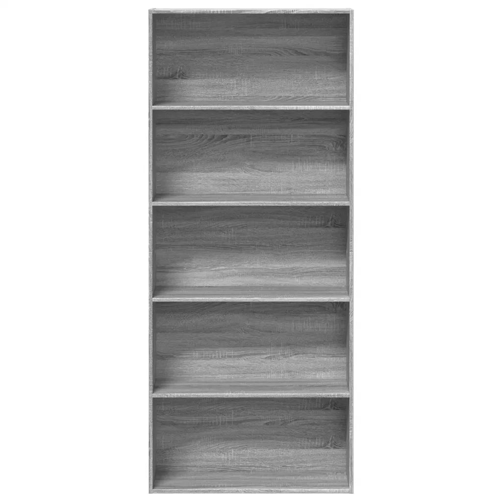 Libreria Grigio Sonoma 80x30x189 cm in Legno Multistrato 3314674