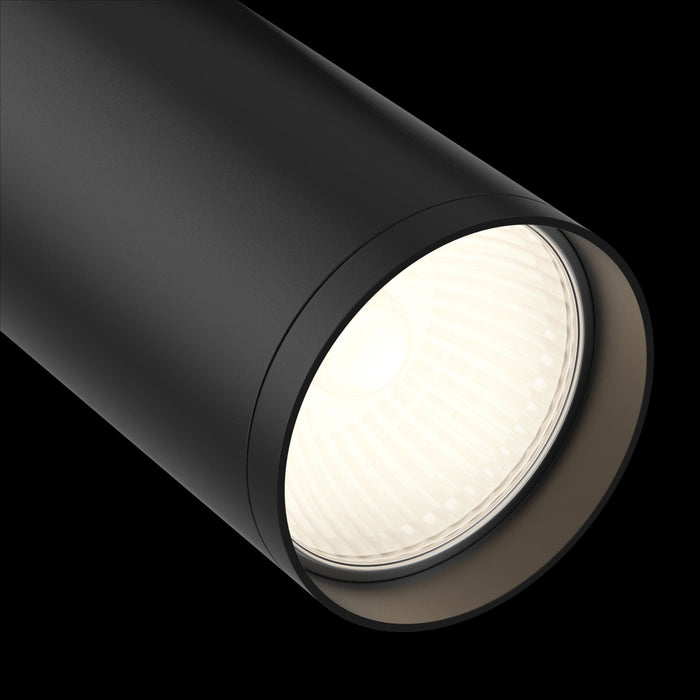Faretto per Sistema Illuminazione Binario 50W GU10 in Alluminio  Nero