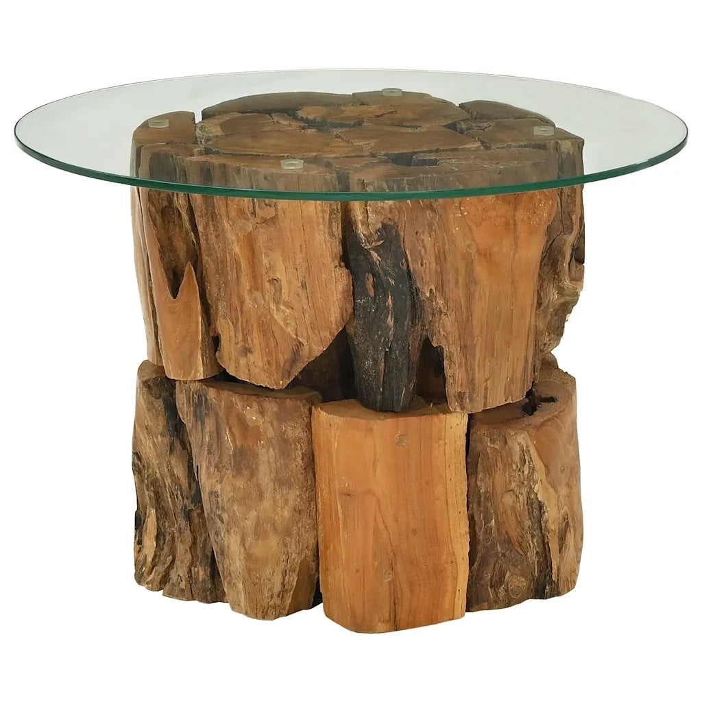 Tavolino da CaffÃ¨ in Legname Massello di Teak 60 cm