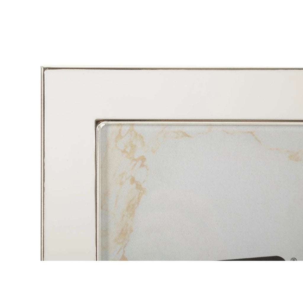 Portafoto VKH1011, Bianco, Metallo, 16x1,6x21,5 cm