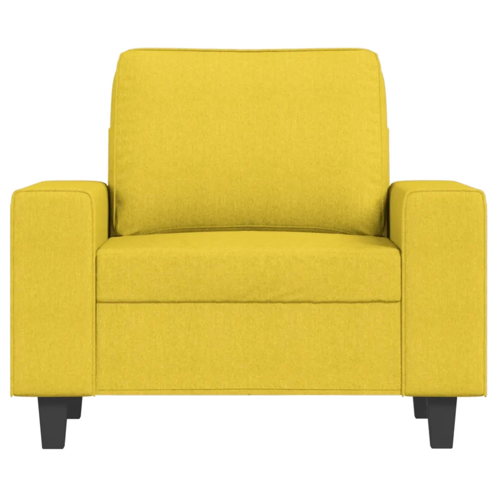 Poltrona | Sedia Relax Giallo Chiaro 60 cm in Tessuto
