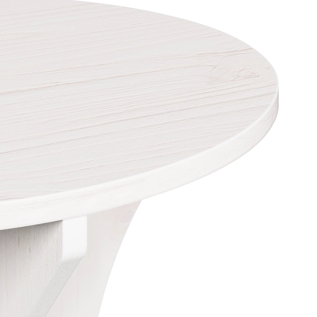 vidaXL Tavolino da salotto 2 pcs Bianco 46 x 46 x 47 cm