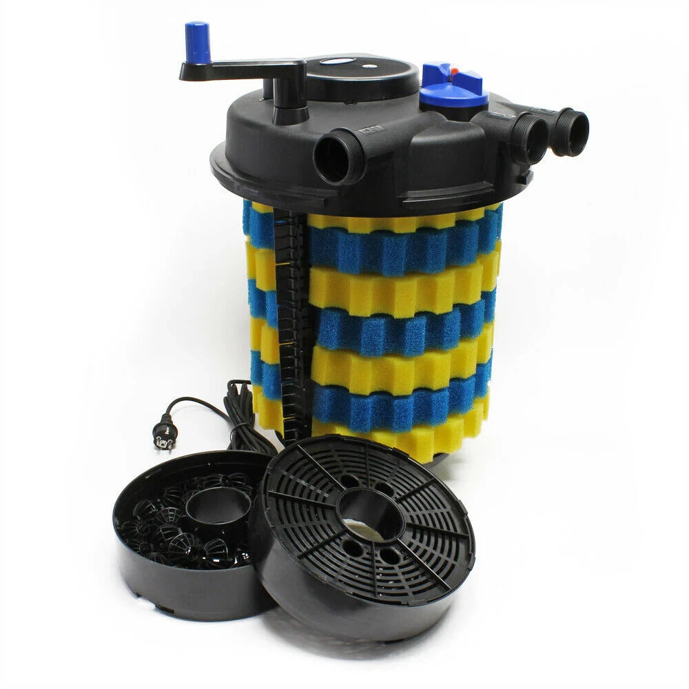 Kit per laghetto da 80.000 litri luce UVC da 55 watt pompa da 6000 l/h tubo da 5 m kit di filtrazione 16_0001970
