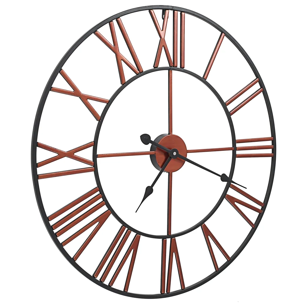 Orologio da Parete in Metallo 58 cm Rosso cod mxl 20396