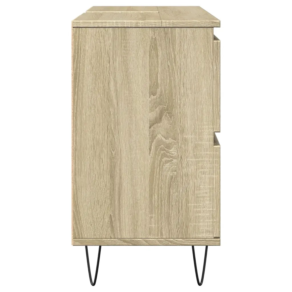 Mobile da Bagno Rovere Sonoma 80x33x60 cm in Legno Multistrato 849683