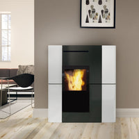 Stufa a Pellet Idro Ventilata 22,8 Kw EDILKAMIN BLADE2 H 22 UP Termostufa