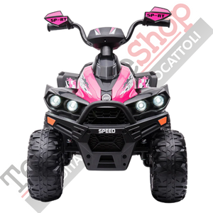 Quad Elettrico per Bambini Quad Medio Sport 12V-Rosa