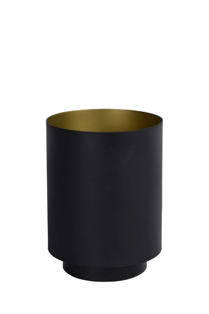 Lampada da tavolo Lucide Suzy in metallo nero/oro E14 40W