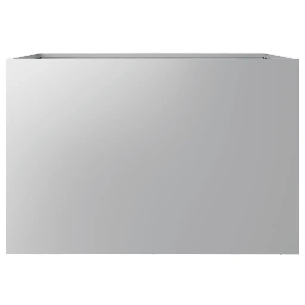 Fioriera | Cassetta per fiori | Vaso Argento 62x40x39 cm in Acciaio Zincato