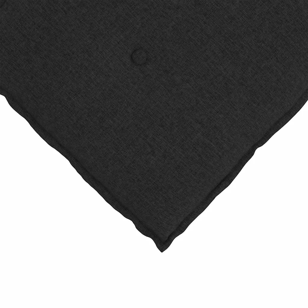 Cuscino per Schiena Nero 60 x 19 x 50 cm Tessuto 42014660